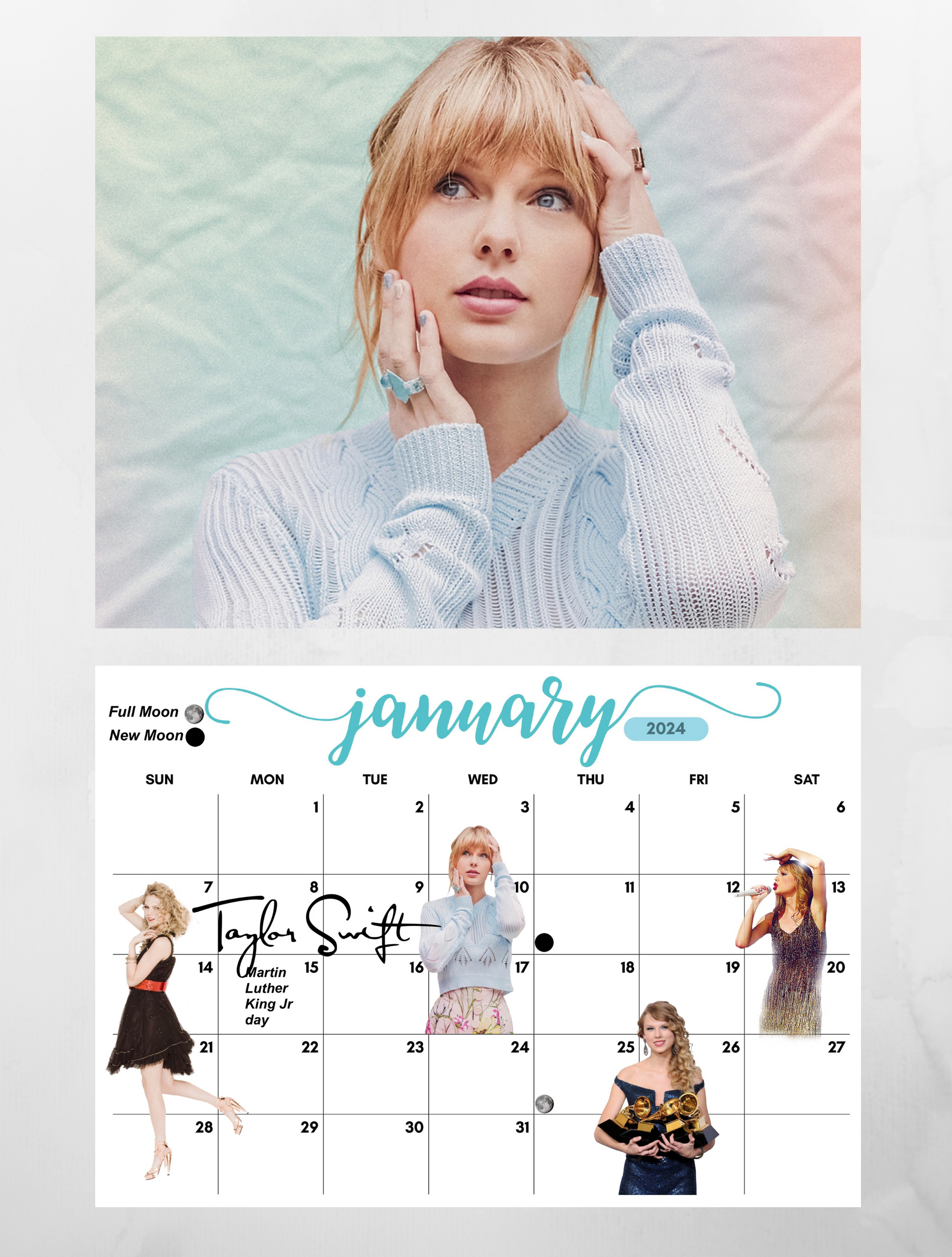 Calendrier Taylor Swift 2024