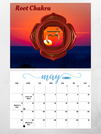 Chakra 2025 Wall Calendar