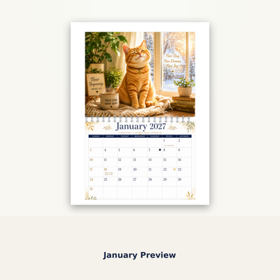 Cats of Joy Wall Calendar 2027