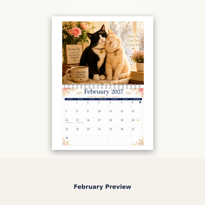 Cats of Joy Wall Calendar 2027