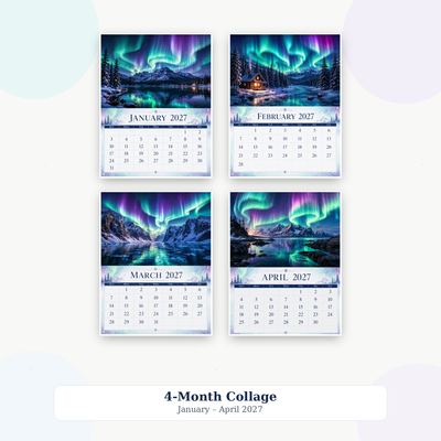 Aurora Borealis Wall Calendar 2027