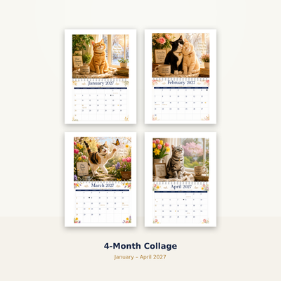 Cats of Joy Wall Calendar 2027