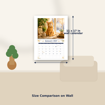 Cats of Joy Wall Calendar 2027