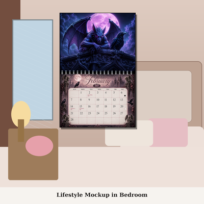 Gargoyles and Ravens Wall Calendar 2027
