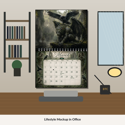 Gargoyles and Ravens Wall Calendar 2027