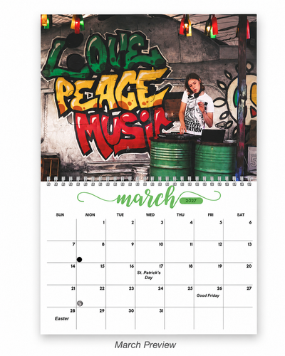 Graffiti Wall Calendar 2027 – Art Is Life | 12 Months of Bold Urban Street Art
