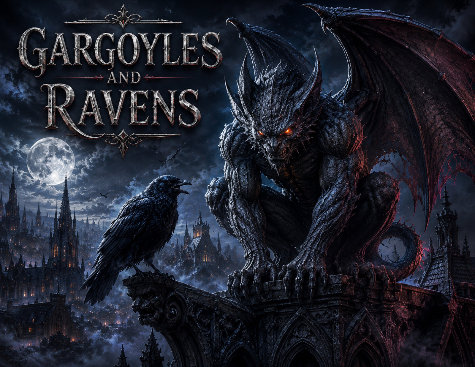 Gargoyles and Ravens Wall Calendar 2027