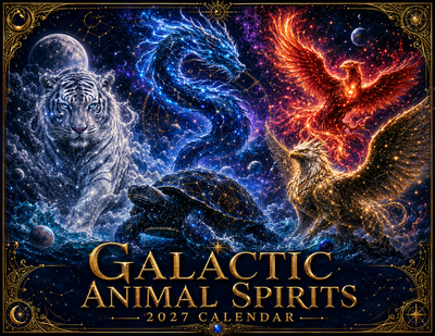 Galactic Animal Spirits 2027 Wall Calendar
