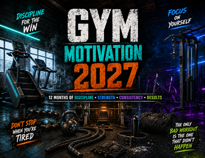 Gym Motivation 2027 Wall Calendar — 12 Months of Discipline, Strength & Results