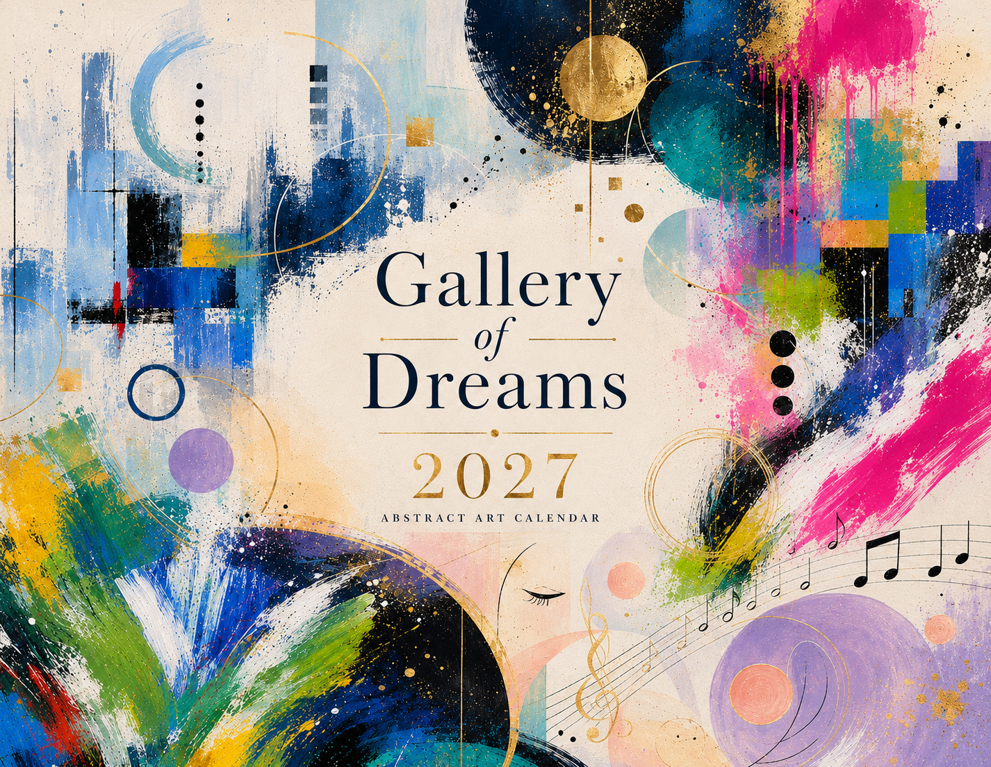 Gallery of Dreams Abstract Art Wall Calendar 2027