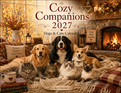 Cozy Companions Wall Calendar 2027 – Dogs & Cats