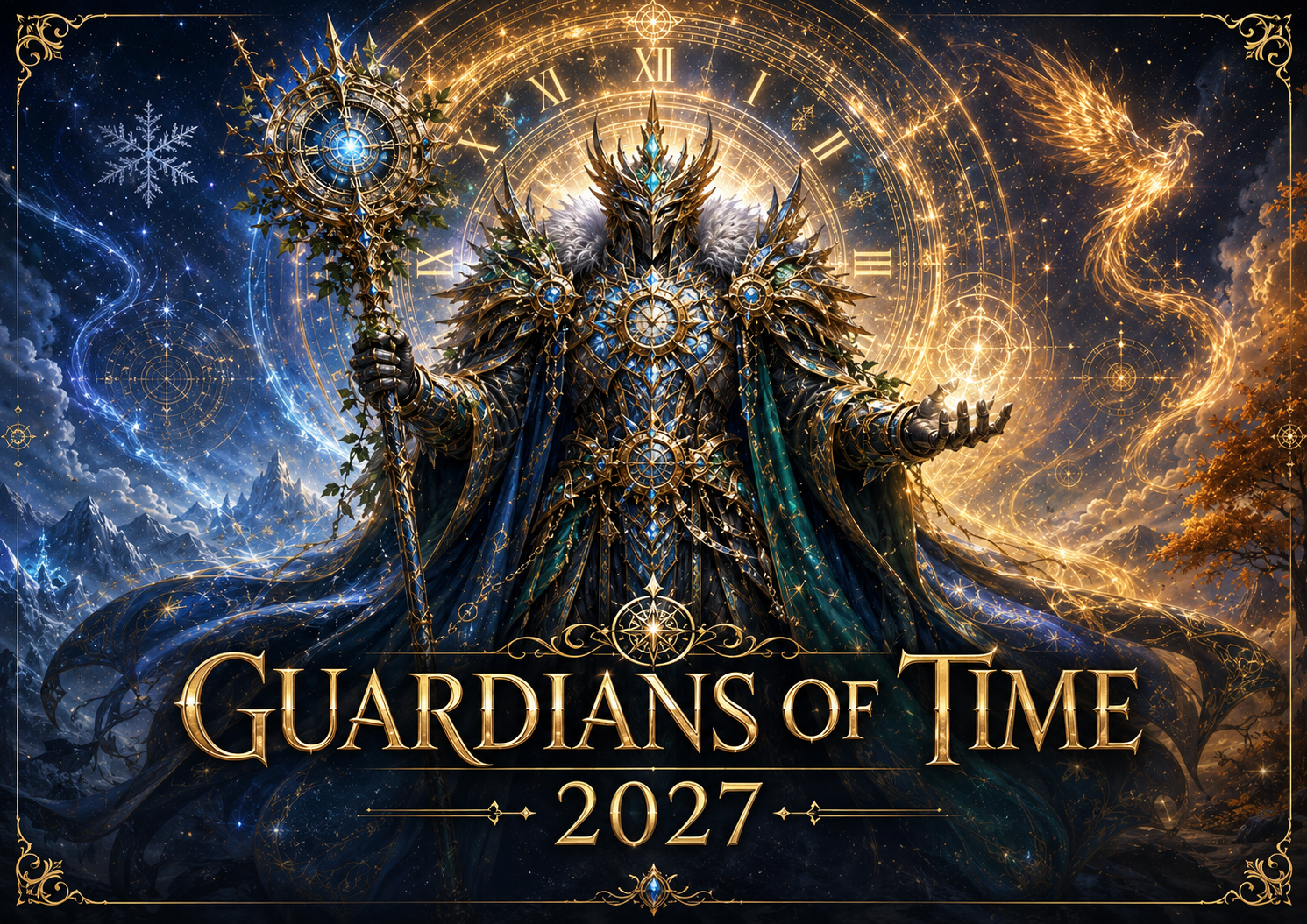 Guardians of Time 2027 Wall Calendar