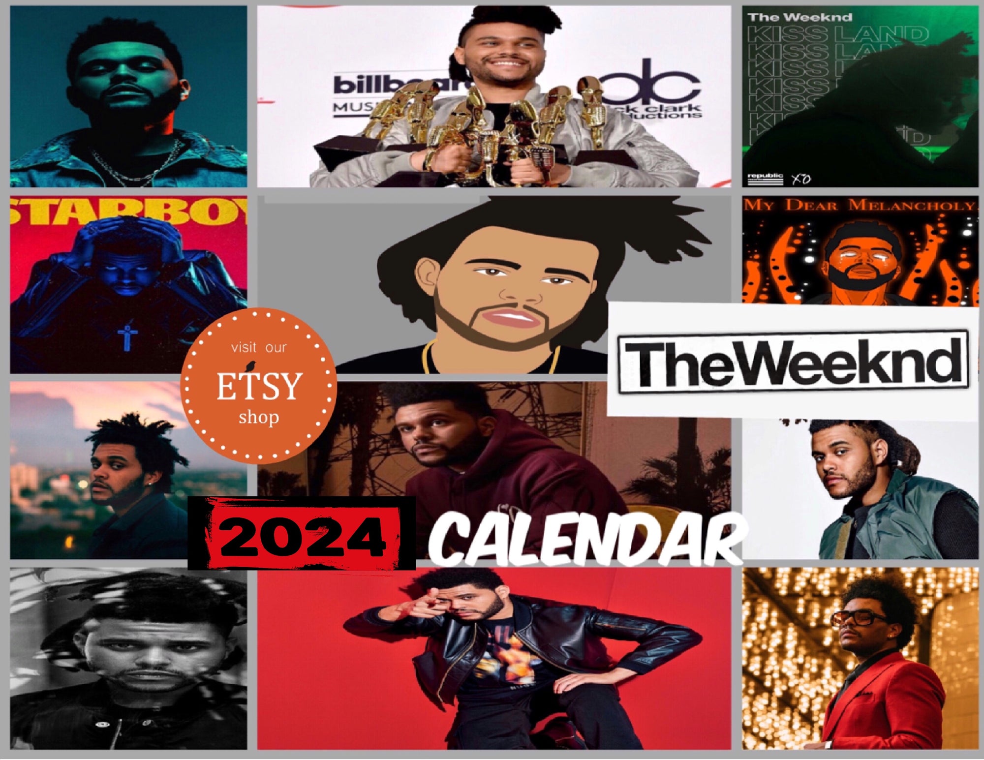 THE WEEKND 2024 Wall Calendar - Jays Calendars the-weeknd-2024-wall-calendar-jays-calendars
