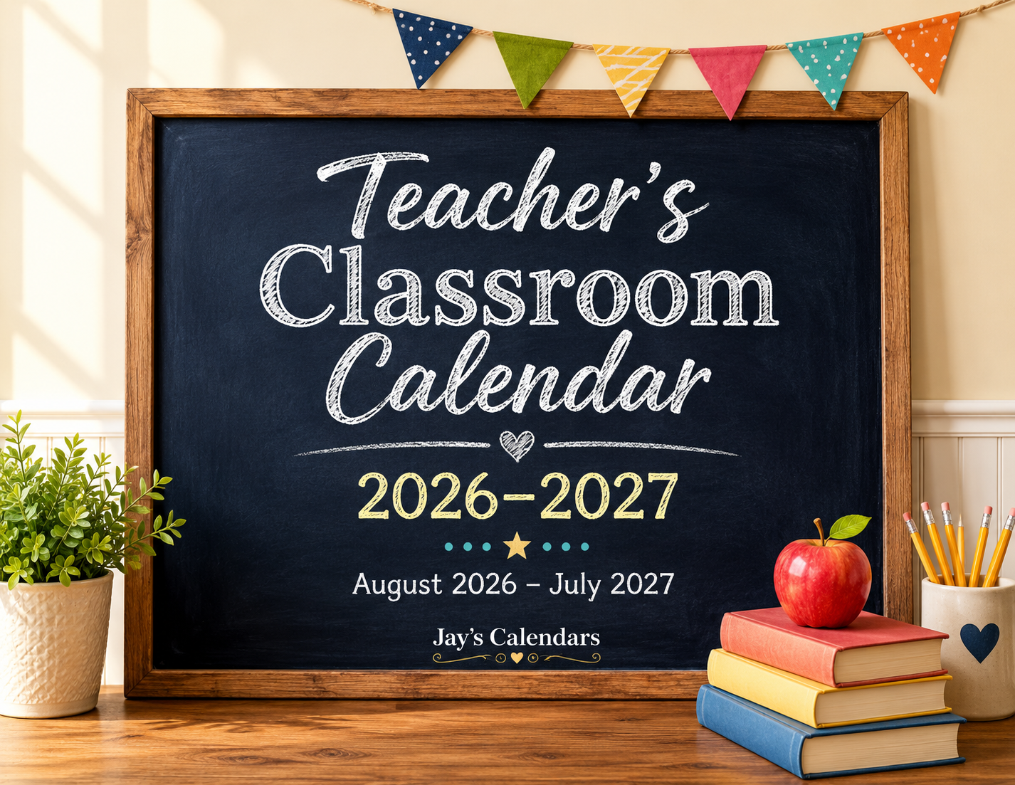 2026-2027 Teacher's Classroom Wall Calendar