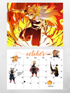 Demon Slayer 2025 Wall Calendar