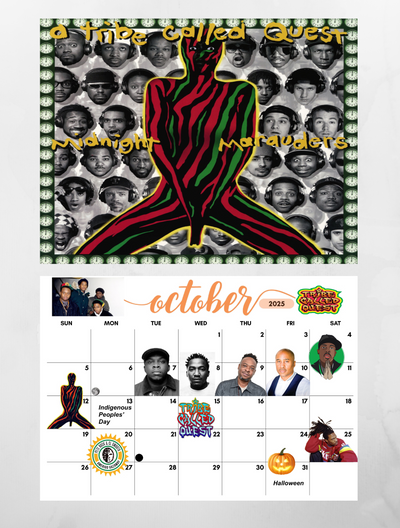 90’s HIP-HOP 2025 Wall Calendar