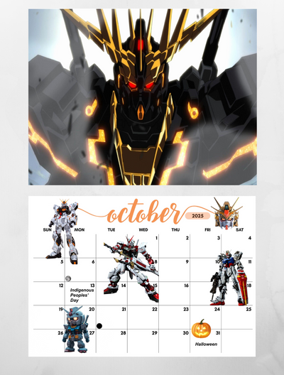 Gundam Wall Calendar 2025