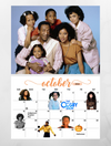 BLACK 90’s TV SHOWS 2025 Wall Calendar