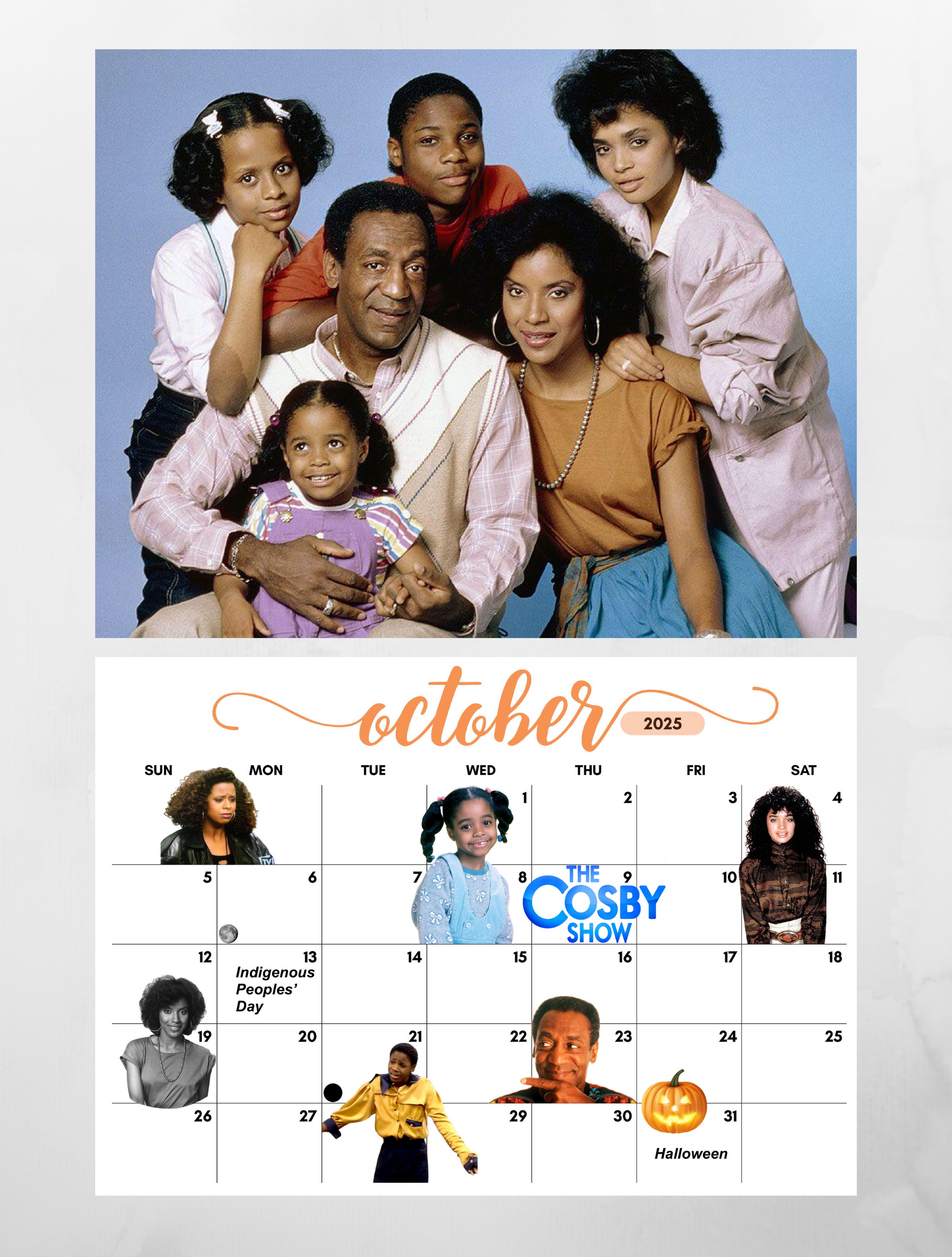 Tv Dads Best Sitcoms Of The 1990s Black 90s TV Shows Wall Calendar