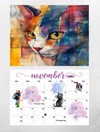 Cats wall calendar 2025