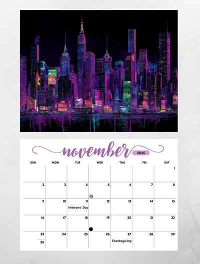 City View wall calendar