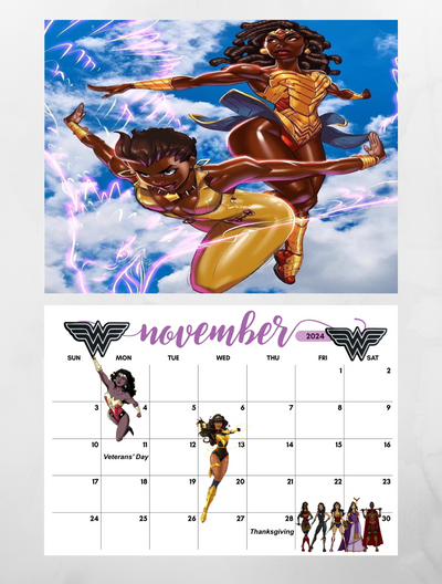 Nubia/Wonder Woman Wall Calendar 2024