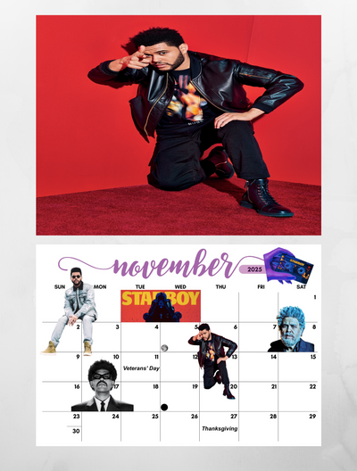 THE WEEKND 2025 Wall Calendar