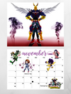 My Hero Academia 2025 Wall Calendar