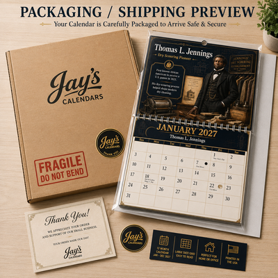 Black Inventors 2027 Wall Calendar — 12 Minds That Changed Everyday Life | 11x17 Spiral-Bound