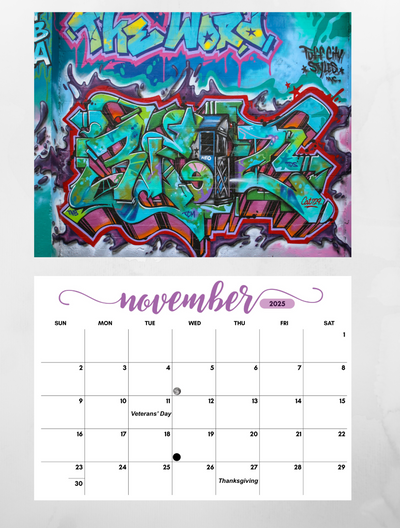 Art is life Wall Calendar 2025