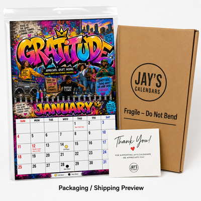 Words of Power 2027 Wall Calendar — 12 Months of Bold Art & Daily Motivation