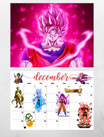 Dragonball Super Wall Calendar 2025