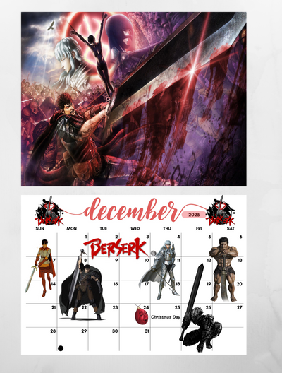 Berserk 2025 Wall Calendar