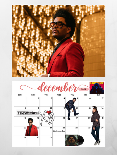 THE WEEKND 2024 Wall Calendar - Jays Calendars the-weeknd-2024-wall-calendar-jays-calendars