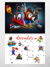 Super Mario Bros 2025 wall Calendar