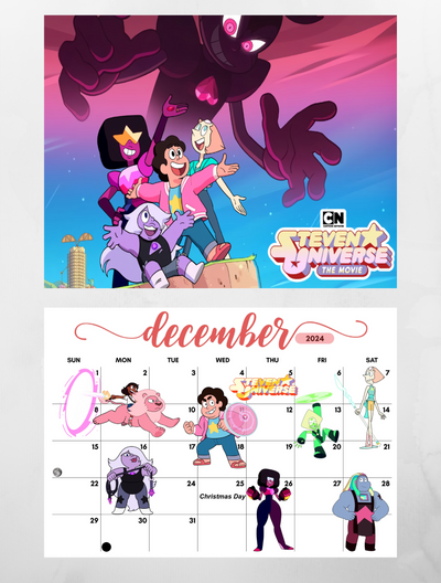 Steven Universe wall calendar 2024