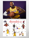 NBA legends Top 12 wall calendar 2025