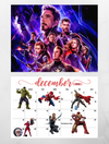 Avengers Endgame Wall Calendar 2025