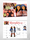 Black 90s TV Shows Wall Calendar 2025