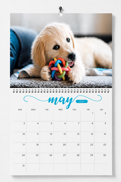 Custom Made 2027 Wall Calendar