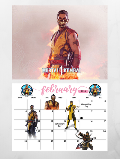 Mortal Kombat Wall Calendar