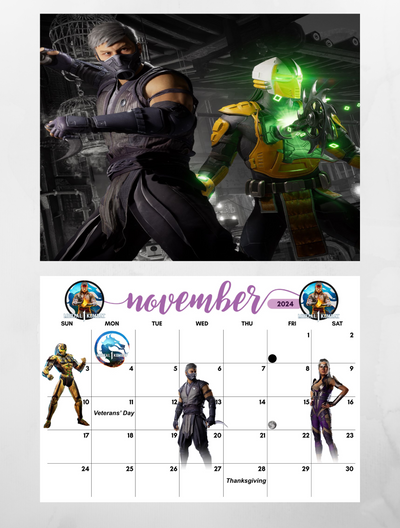 Mortal Kombat Wall Calendar