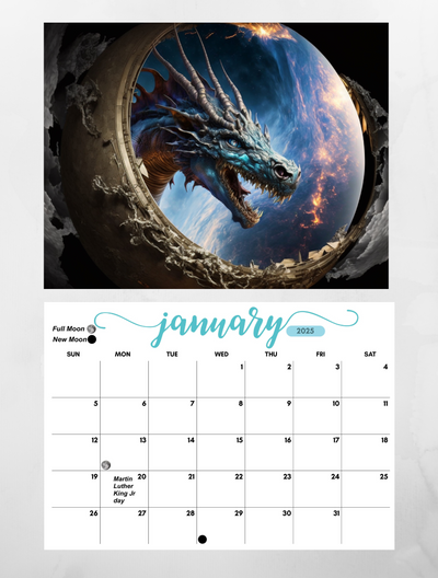 Sacred Animals 2025 Wall Calendar