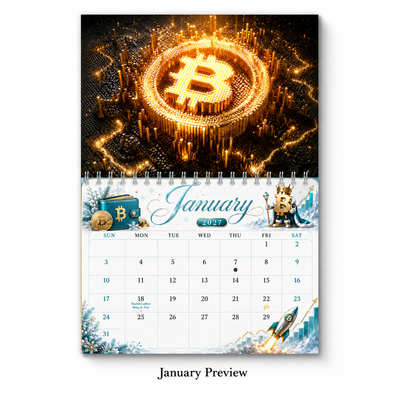 Bitcoin Is King Wall Calendar 2027