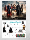 Justice league wall calendar 2025