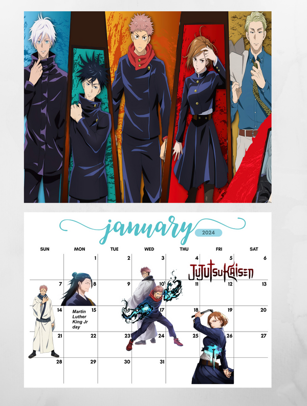 Buying Jujutsu Kaisen Calendar 2024? Order online quickly and