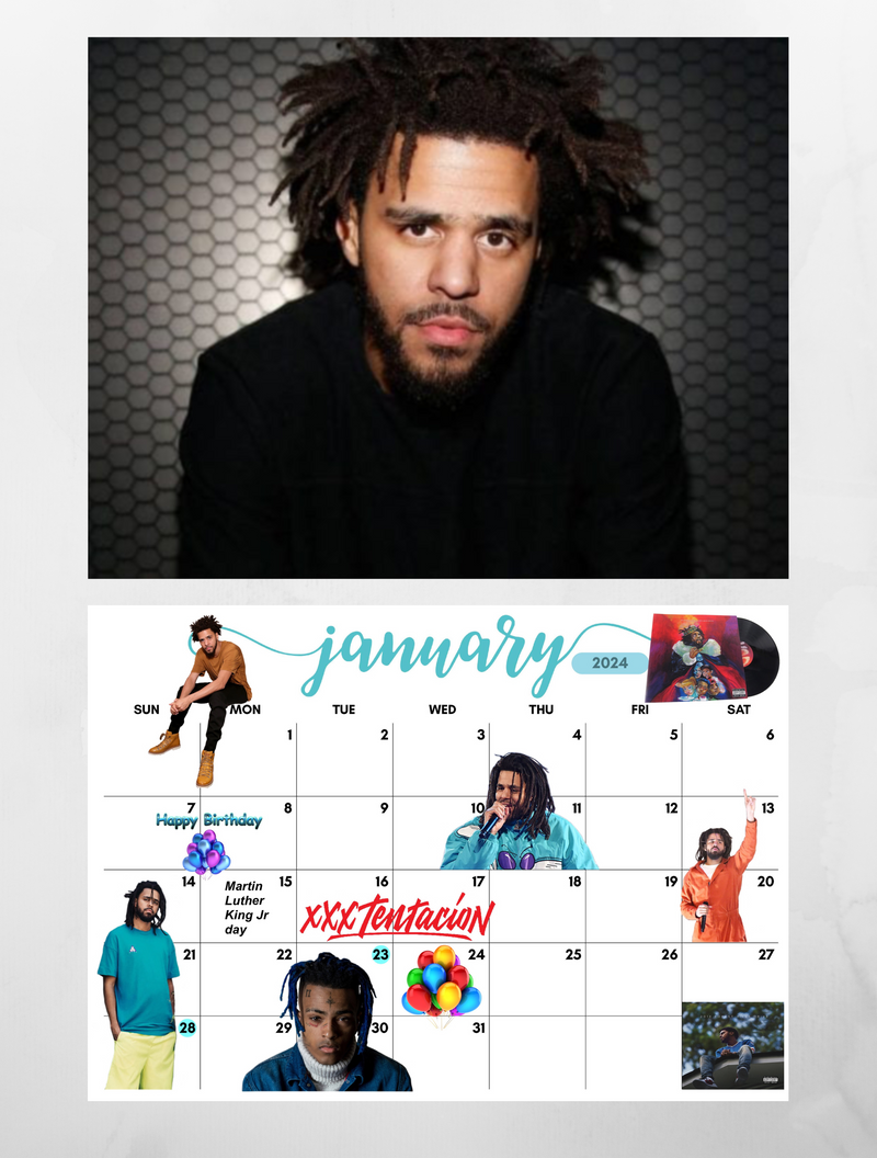 90’s HipHop Wall Calendar 2024 Jays Calendars