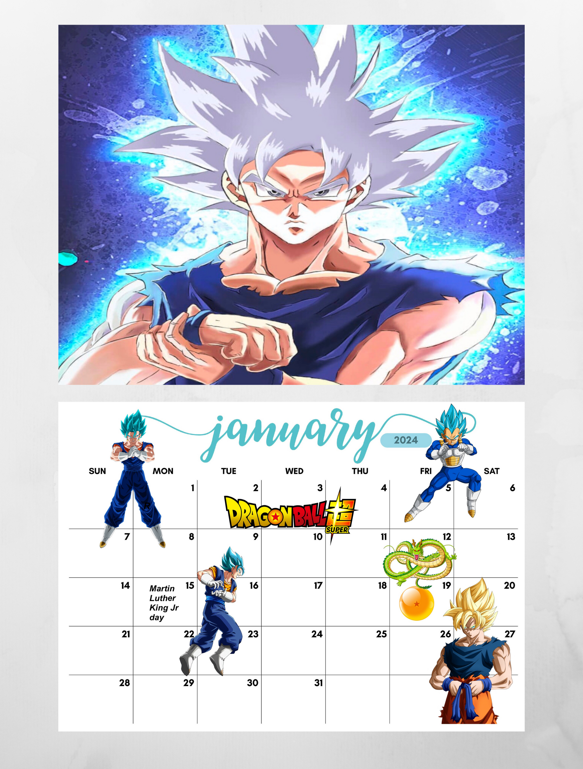 Anime Calendar 2024 Custom Manga Calendar 2024 Custom Anime 