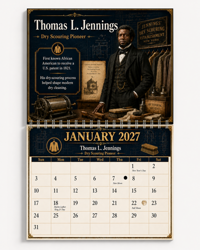 Black Inventors 2027 Wall Calendar — 12 Minds That Changed Everyday Life | 11x17 Spiral-Bound