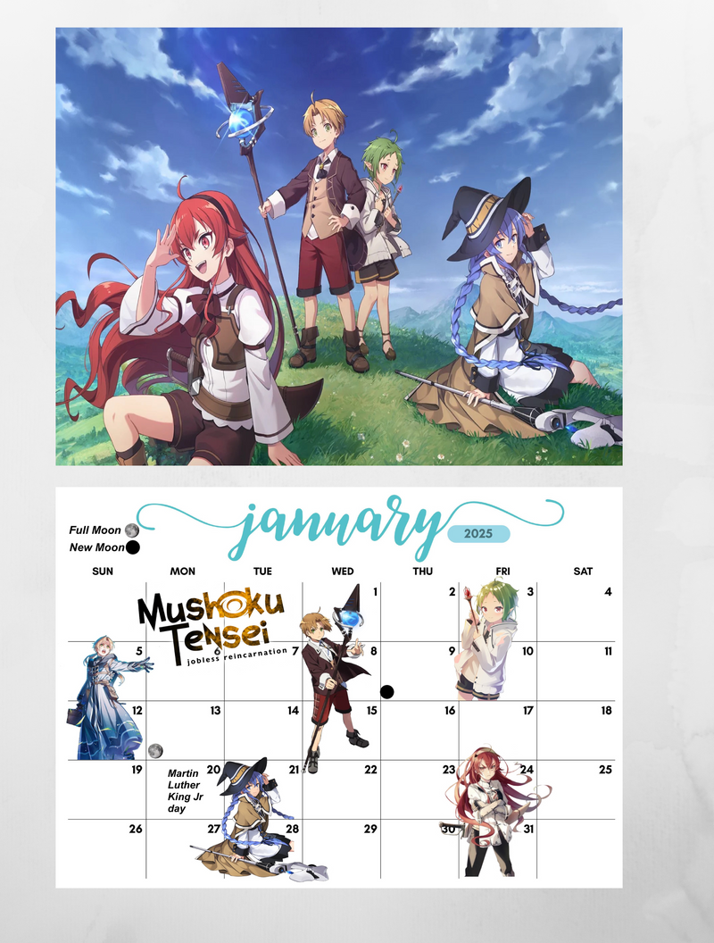 Jobless Reincarnation Wall Calendar 2027